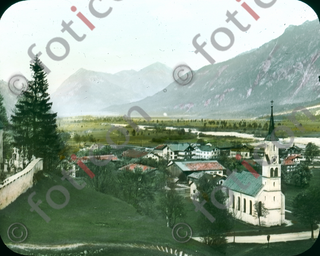 Oberau | Oberau - Foto foticon-simon-105-005.jpg | foticon.de - Bilddatenbank für Motive aus Geschichte und Kultur